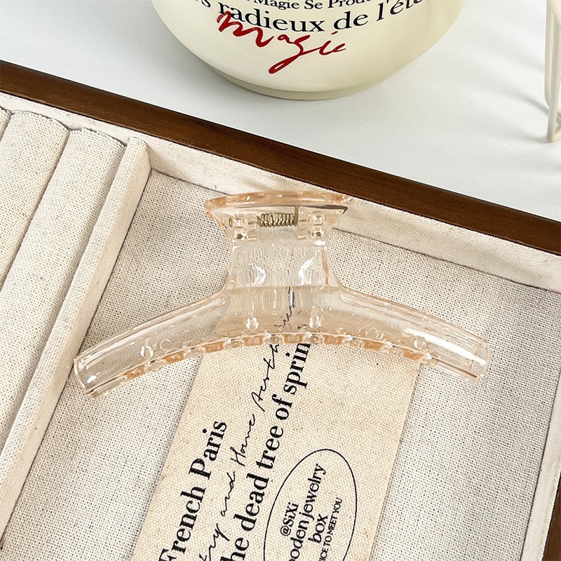 oversized 15cm more than grip female 2025 new simple large high sense barrettes back head shark clip details Picture