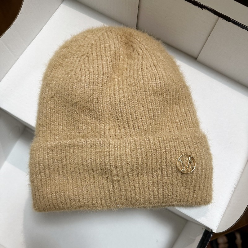 autumn and winter woolen cap women's new fleece-lined thickened cold protection all-matching beanie hat pile heap cap warm ear protection knitted hat Application Scenario