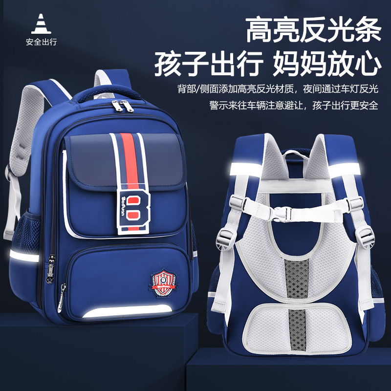 new primary school student schoolbag spine protection and burden reduction grade 1-3-6 boys and girls british large capacity backpack Application Scenario