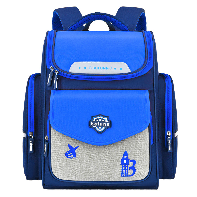 new space schoolbag primary school student grade 1-3-6 children backpack 6-9-12 years old boys and girls burden reduction Item Picture