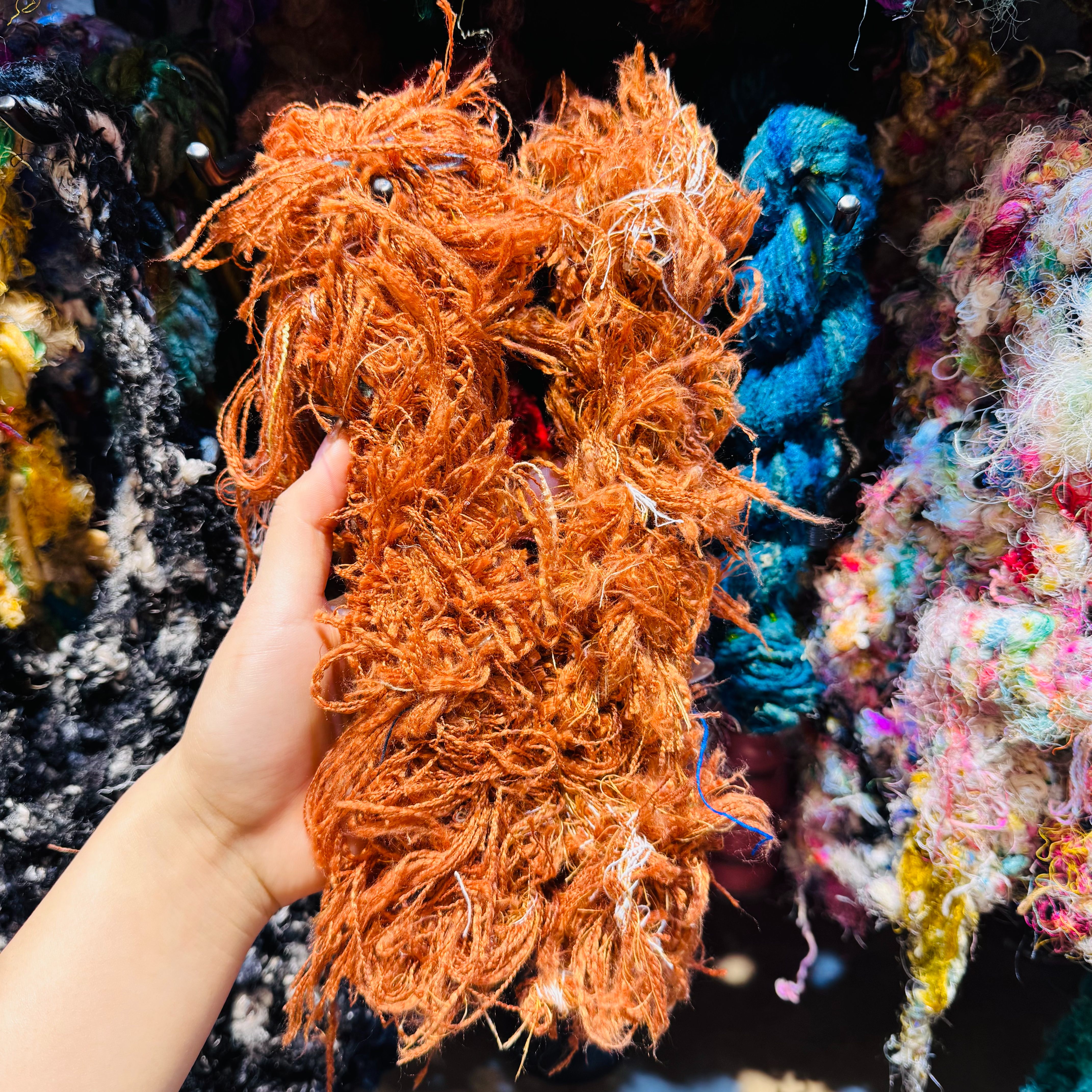DIY imported new silk yarn, purely handcrafted. DIY accessories, accessories, decorative bags, necklaces, bracelets, sizes 6 details Picture