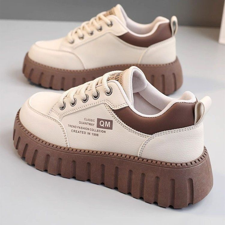 2025 spring women's shoes new breathable white shoes women's versatile korean style platform sneakers casual sneakers fashion shoes Item Picture