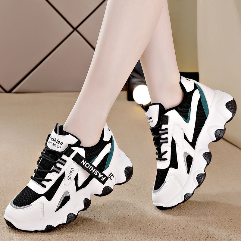 dad shoes women's spring and autumn women's shoes new all-match breathable mesh women's soft bottom shoes casual sneakers mesh surface shoes Item Picture