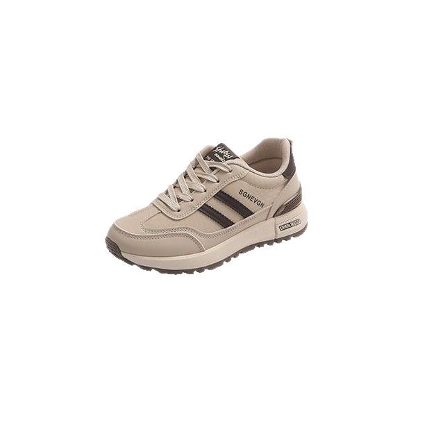 women's lightweight casual sneakers with shit feeling 2025 spring and autumn new soft bottom non-slip leather surface forrest gump running shoes Item Picture