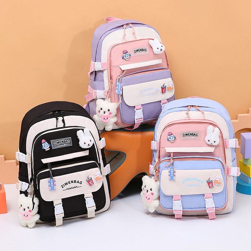 Children's schoolbag ins for primary school students, grades 12, 36, and junior high school students, cute shoulder support, spine reduction, and lightweight backpack Application Scenario
