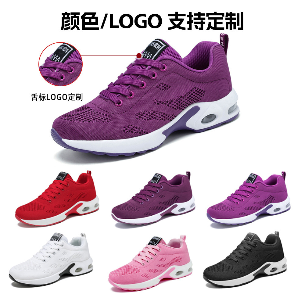 women's shoes plus size sneakers women's cross-border delivery platform air cushion running shoes soft bottom not tired feet pumps all-matching mesh surface shoes full figure