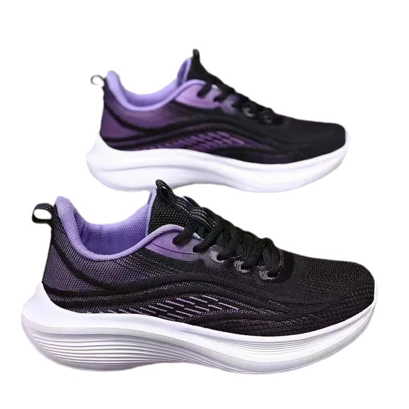 cross-border wholesale sneakers women's new spring summer non-slip soft bottom and wear resistance mesh breathable casual shoes all-match ultra-light Item Picture