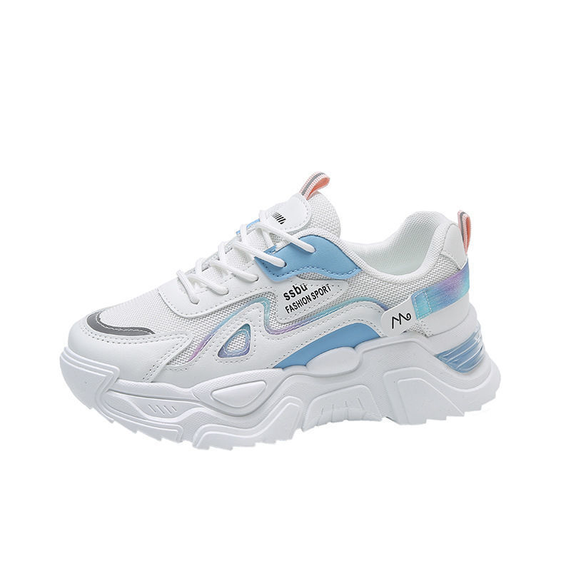 dad shoes women's 2025 spring and autumn new popular ins thick bottom all-match increased internet celebrity casual sports shoes full figure