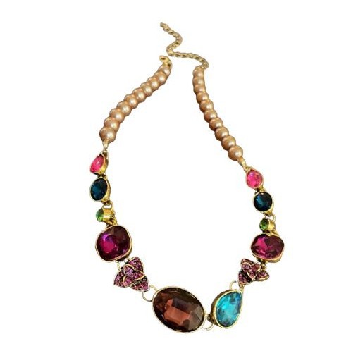mid-ancient vintage light luxury necklace palace style exquisite rhinestone water drop clavicle chain high-grade retro necklace women Item Picture