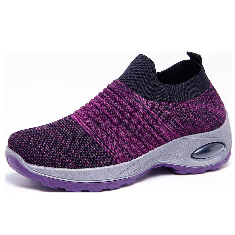large size foreign trade unisex shoes fly-knit sneakers one pedal casual women's shoes rocking shoes cross-border unisex shoes Application Scenario