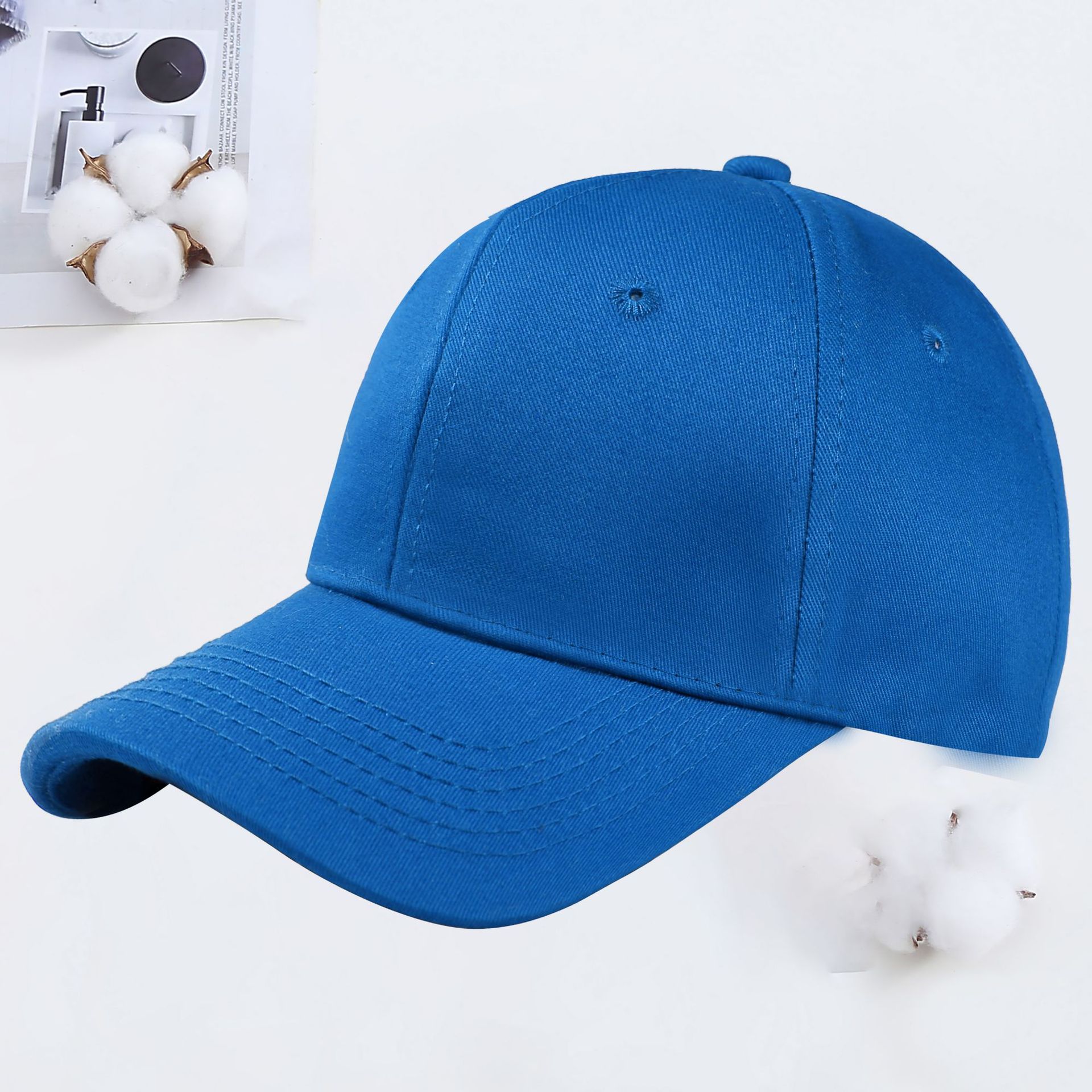 cotton baseball cap custom logo embroidery printing boy and girl sunshade hat custom advertising sun-proof peaked cap wholesale full figure