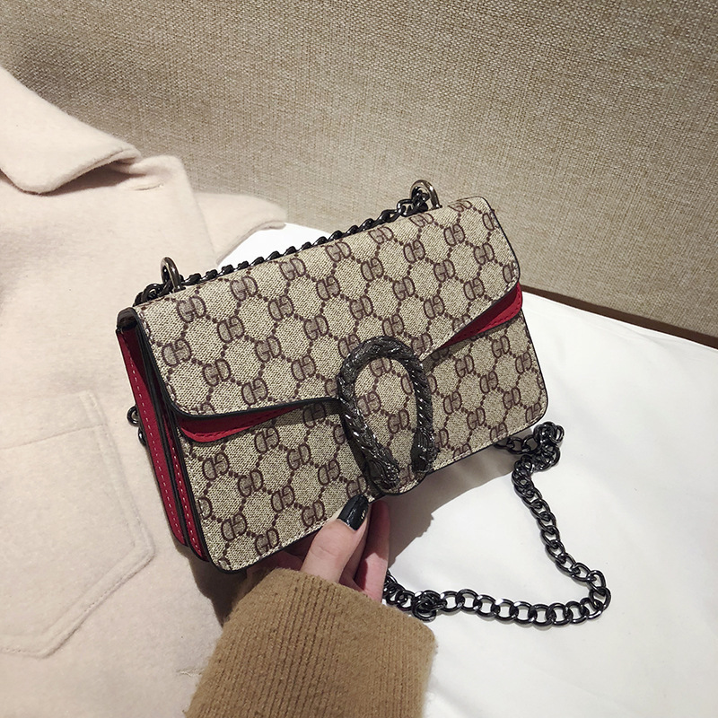 cross-border bag 2025 new fashion dionysian cross-body bag vintage printed mini shoulder crossbody chain women's bag bags Application Scenario