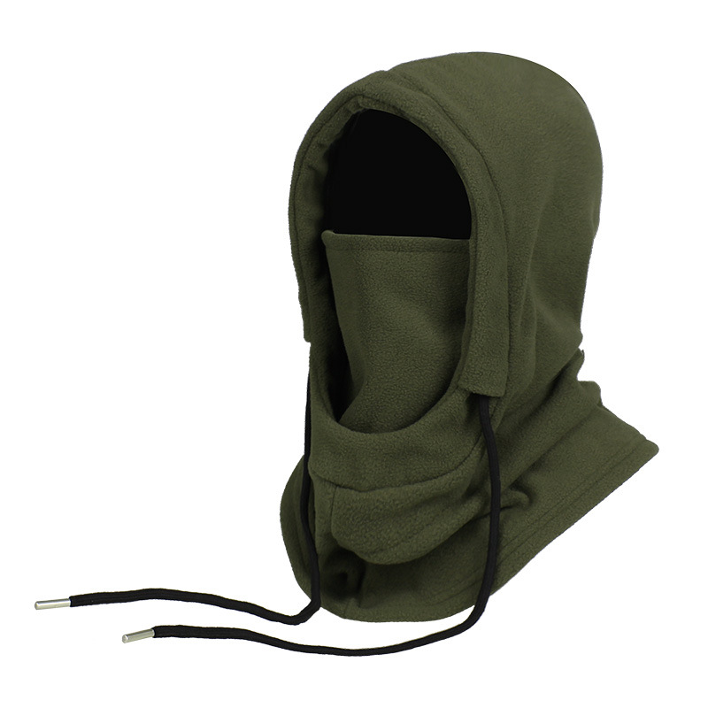 winter warm hat men's face protection face mask scarf wind-proof and cold protection one-piece fleece hood cycling skiing sleeve cap full figure
