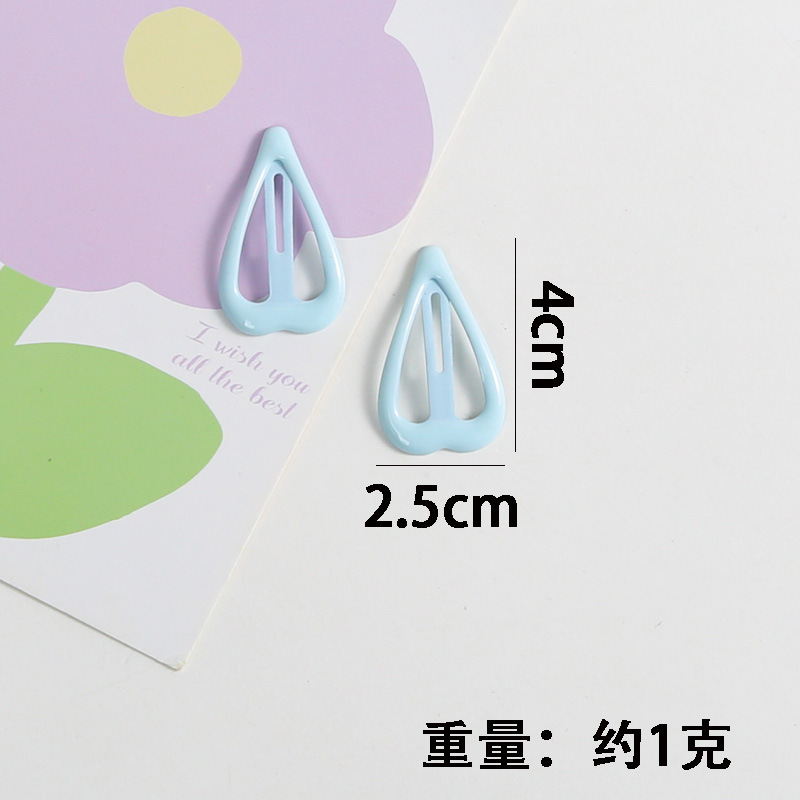 new dopamine children barrettes cute girl color bb clip korean style candy color cropped hair clip barrettes small clip headwear full figure