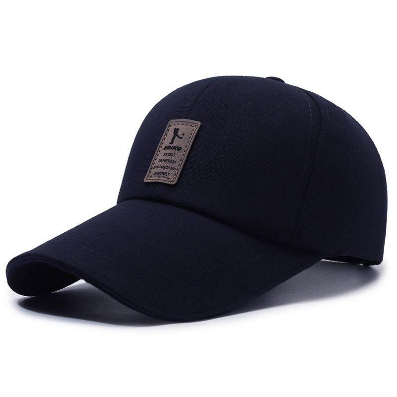 hat baseball cap men's casual all-match sun protection sun protection fishing men's canvas lengthened edge hard top peaked baseball cap Specification drawing