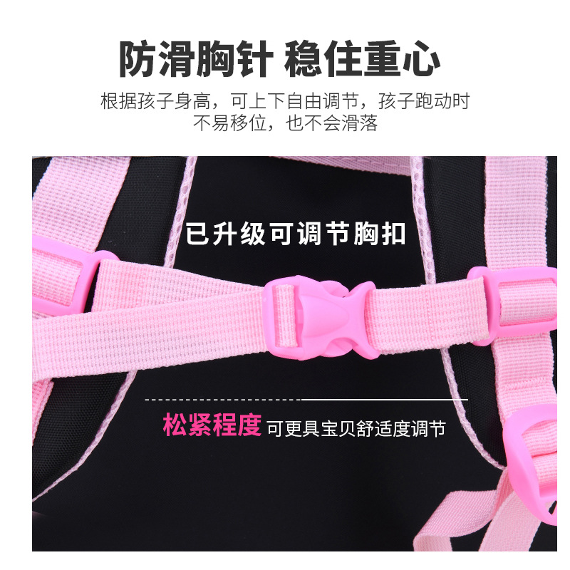 korean style schoolbag primary school student grade 1-3-4-6 5 children's schoolbag 6-12 years old cute girl backpack Specification drawing