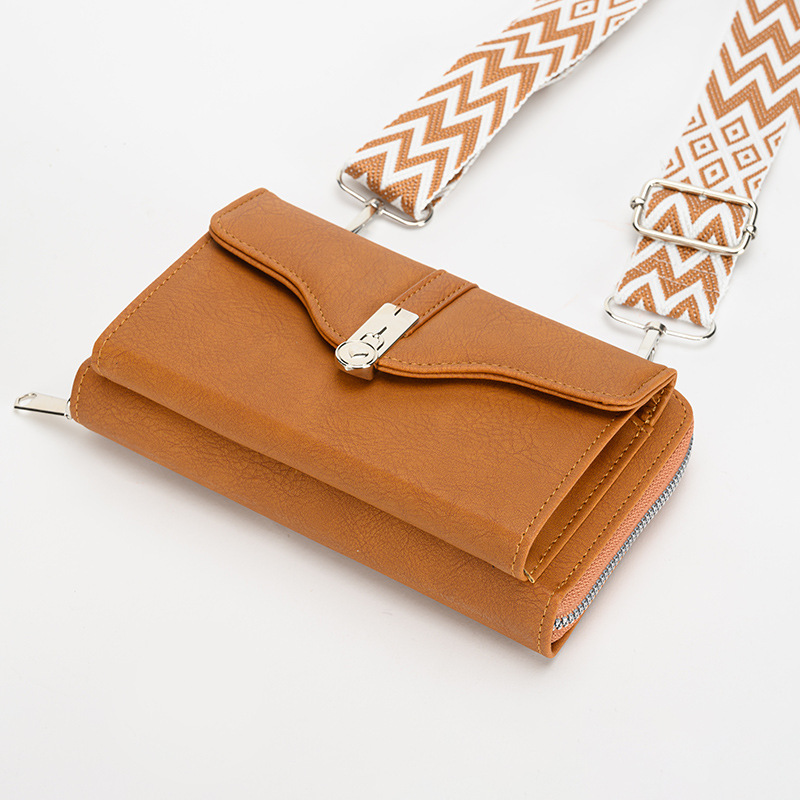 cross-border hot sale women's bag 2023 autumn and winter new women's shoulder messenger bag broadband mobile phone bag large capacity small square bag Specification drawing