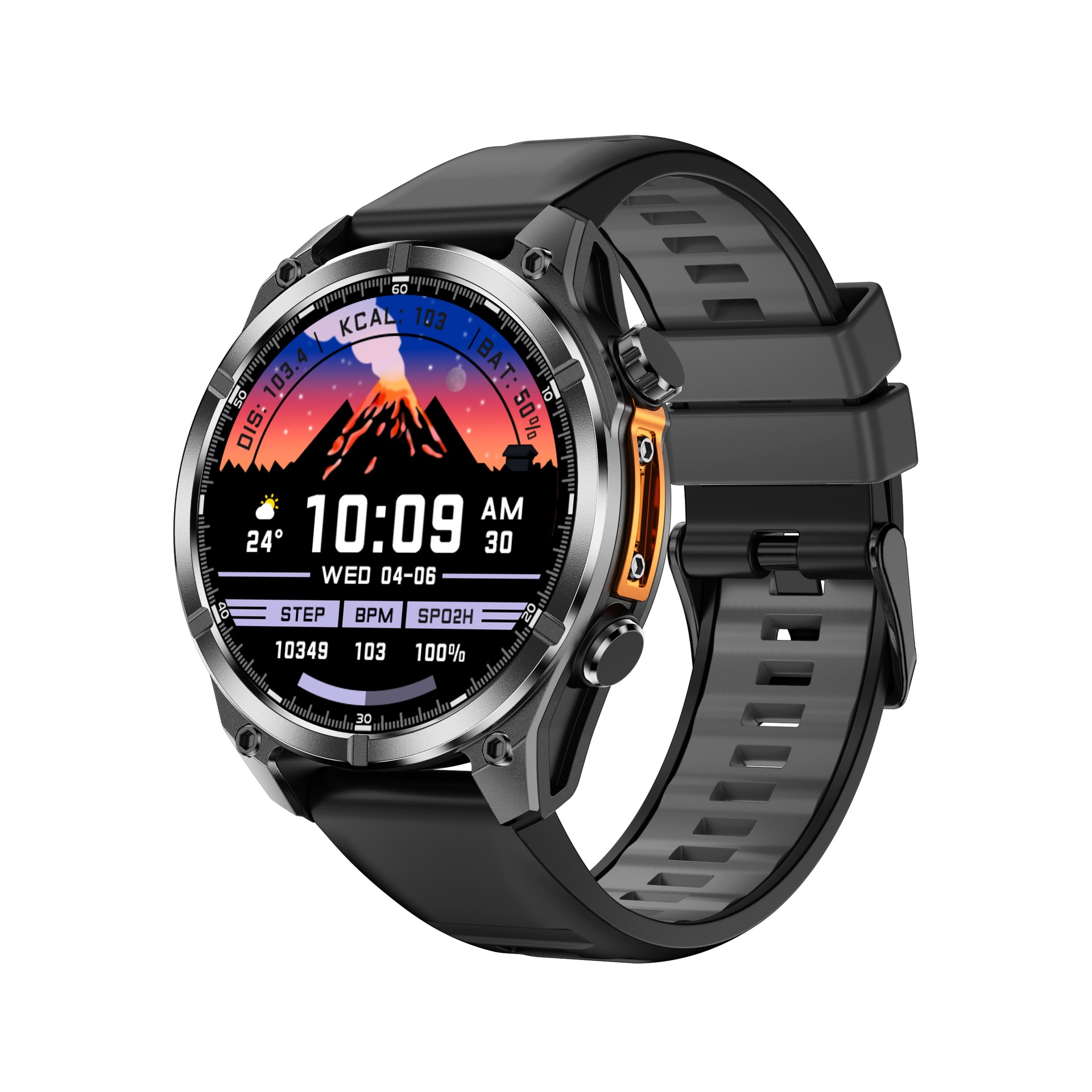 hd300pro offline map 4gb large memory application market 3atm waterproof amoled bluetooth smart watch full figure
