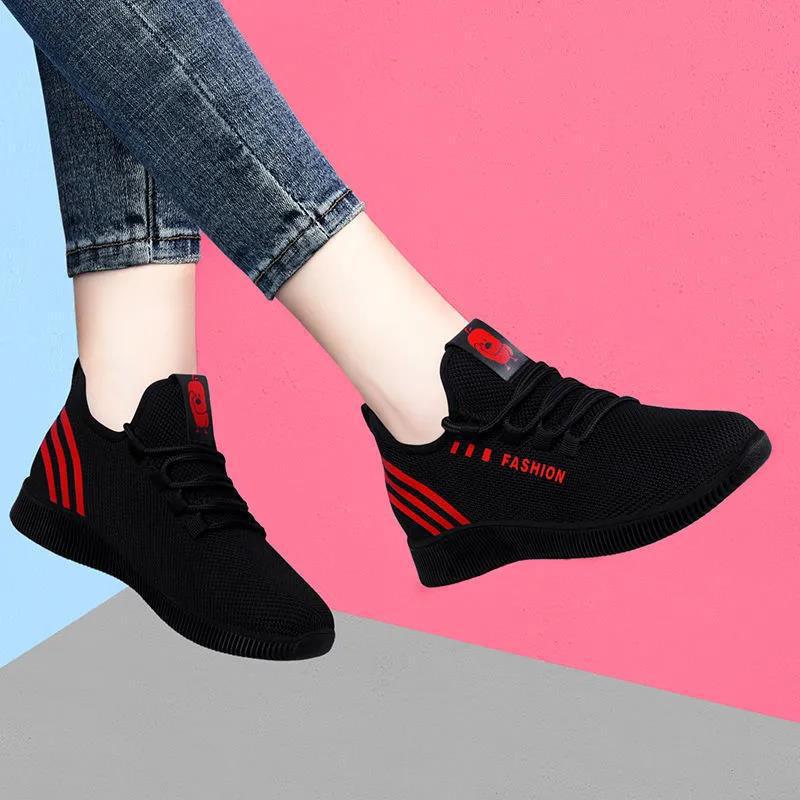 new lace-up women's sneakers breathable casual soft bottom comfortable student shoes one piece dropshipping light running shoes Application Scenario