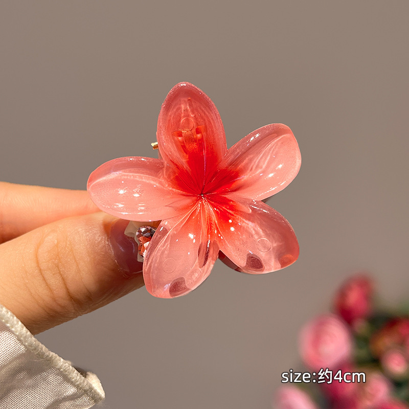 cross-border amazon bauhinia egg flower barrettes female back head updo hair claw shark clip hairpin accessories hair accessories Application Scenario