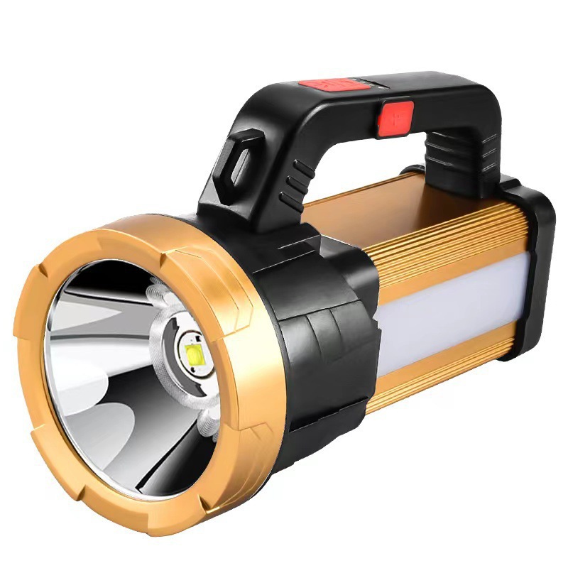 outdoor strong light long endurance searchlight portable flashlight super bright household charging portable miner's lamp outdoor waterproof full figure