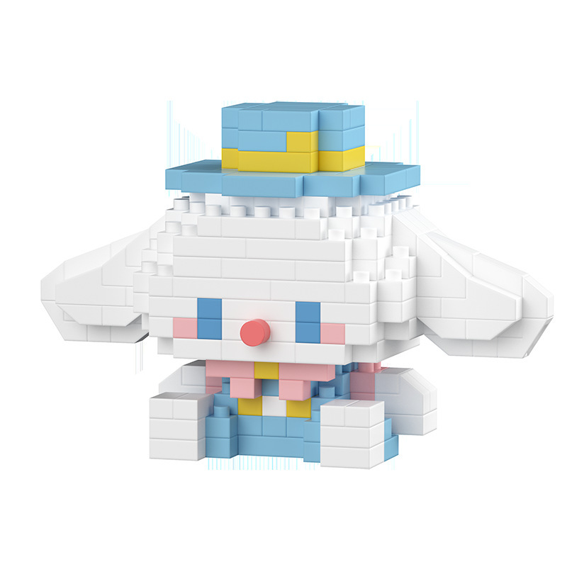 compatible with lego party panda flower cute blue finsbury building blocks doll assembled children's educational toys wholesale delivery Item Picture