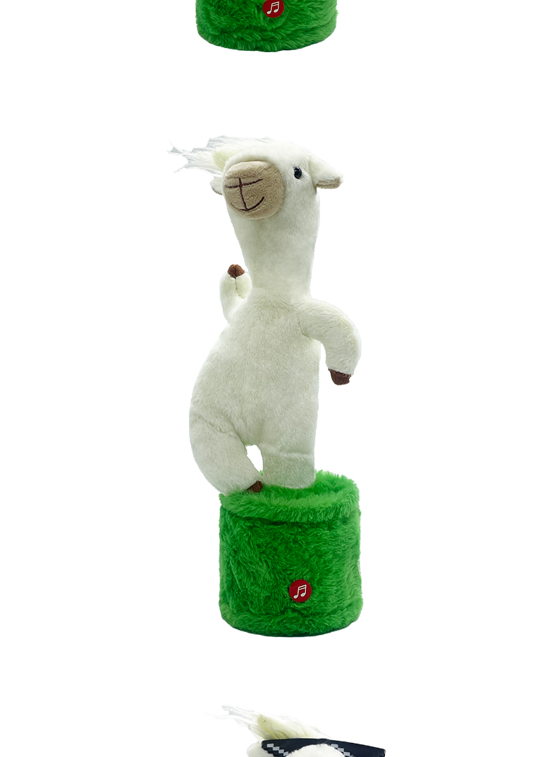 New cross-border rotating rod funny repeat reading recording singing dressing alpaca wool toy pic 12