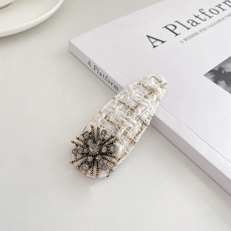 korean ins popular style does not hurt hair classic style temperament bb clip barrettes camellia bangs side hair clip for broken hair barrettes headdress full figure