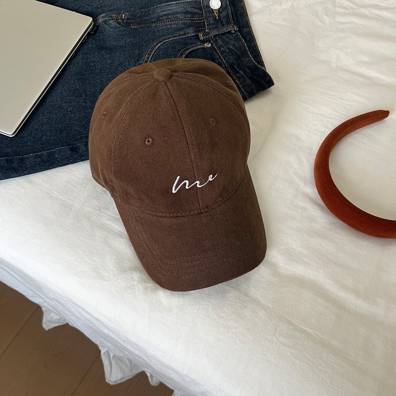 hat women's sun-proof big head circumference baseball cap men's trendy niche high-grade all-match sports korean style peaked cap makes face look small Item Picture