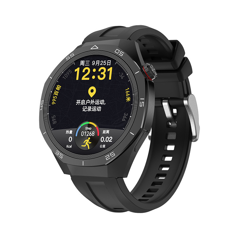 huaqiang north gt5pro smart watch s6pro top with men's sport step counting health monitoring navigation bluetooth phone details Picture