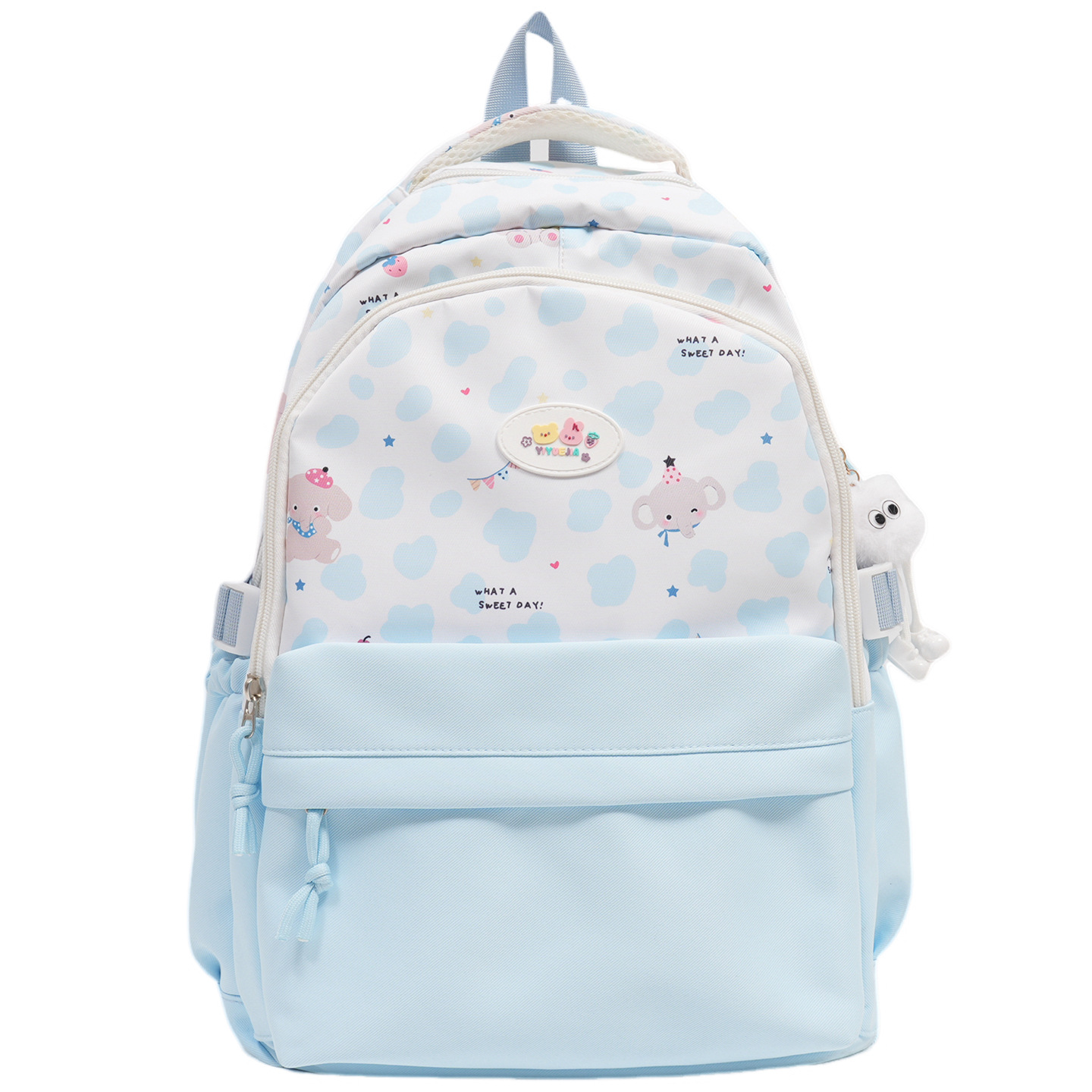 New Japanese-style junior high school backpack for high school students, cartoonish and cute school style, large capacity for classes Item Picture