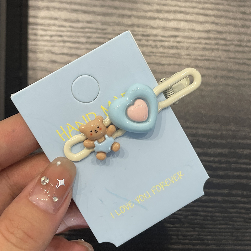 cute cloud barrettes female xingx side bang clip children duckbill clip son small jaw clip hair clip headdress Application Scenario