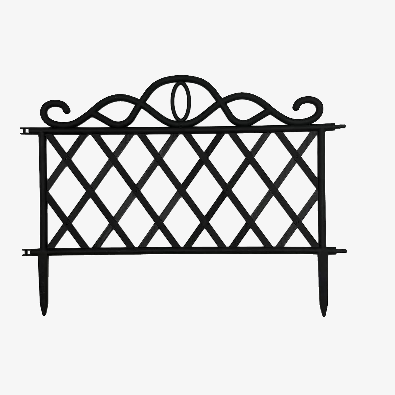 塑料插地式栅栏田园篱笆绿色花园小围栏拼接园艺护栏