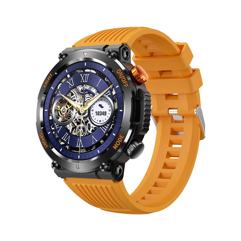 cross-border smart watch ht17 outdoor heart rate blood oxygen monitoring sports round bluetooth calling three-proof watch Specification drawing