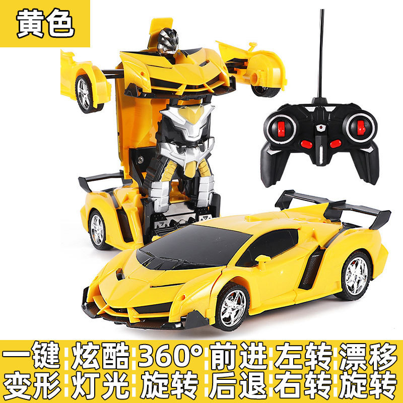 one-click remote control deformation car rc rechargeable electric racing car model police car children's remote control car sports car boy toy car Application Scenario