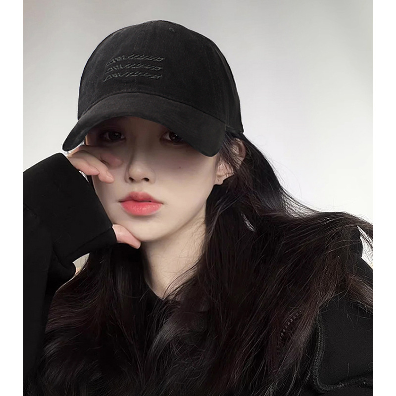 baseball cap women's new retro sun-proof peaked cap korean style versatile big head hat women's fashion Application Scenario