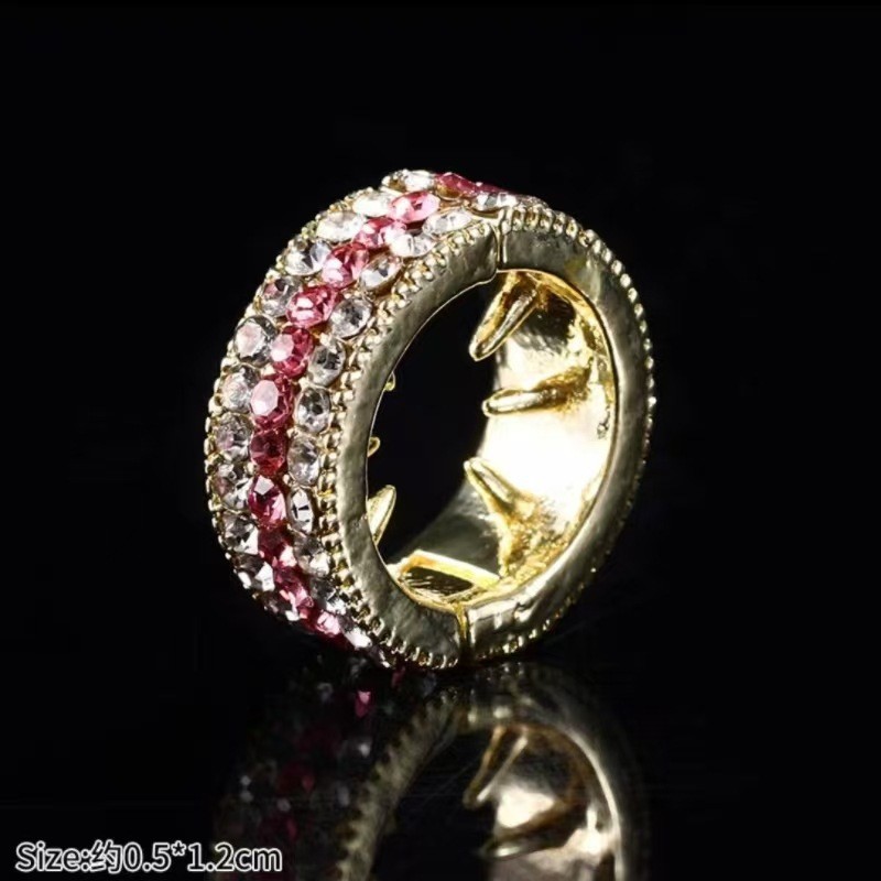 yu shuxin same style hair clip women 2025 new metal woven barrettes rhinestone round tentacle side clip small hairclip headdress details Picture