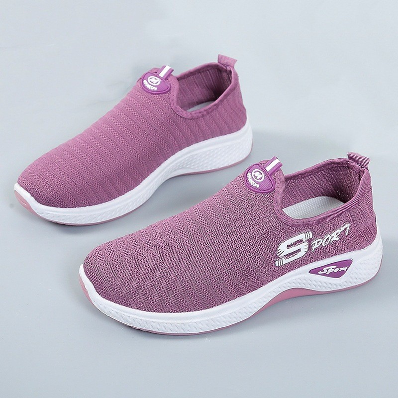 2025 spring new flying woven old beijing cloth shoes women's foreign trade stall running walking shoes casual sneakers women Application Scenario