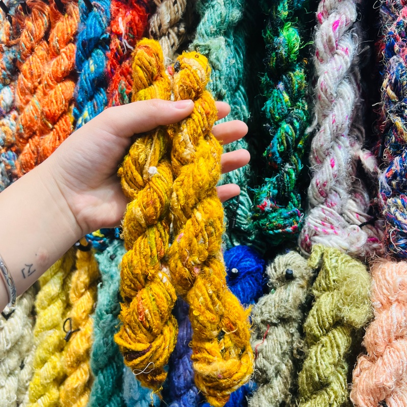 DIY imported new silk yarn, purely handcrafted DIY accessories, accessories, decorative bags, necklaces, bracelets, and accessories... 9