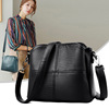 women's messenger bag 2024 new soft leather retro ladies bag simple casual small bucket bag casual multilayer one shoulder bag Application Scenario