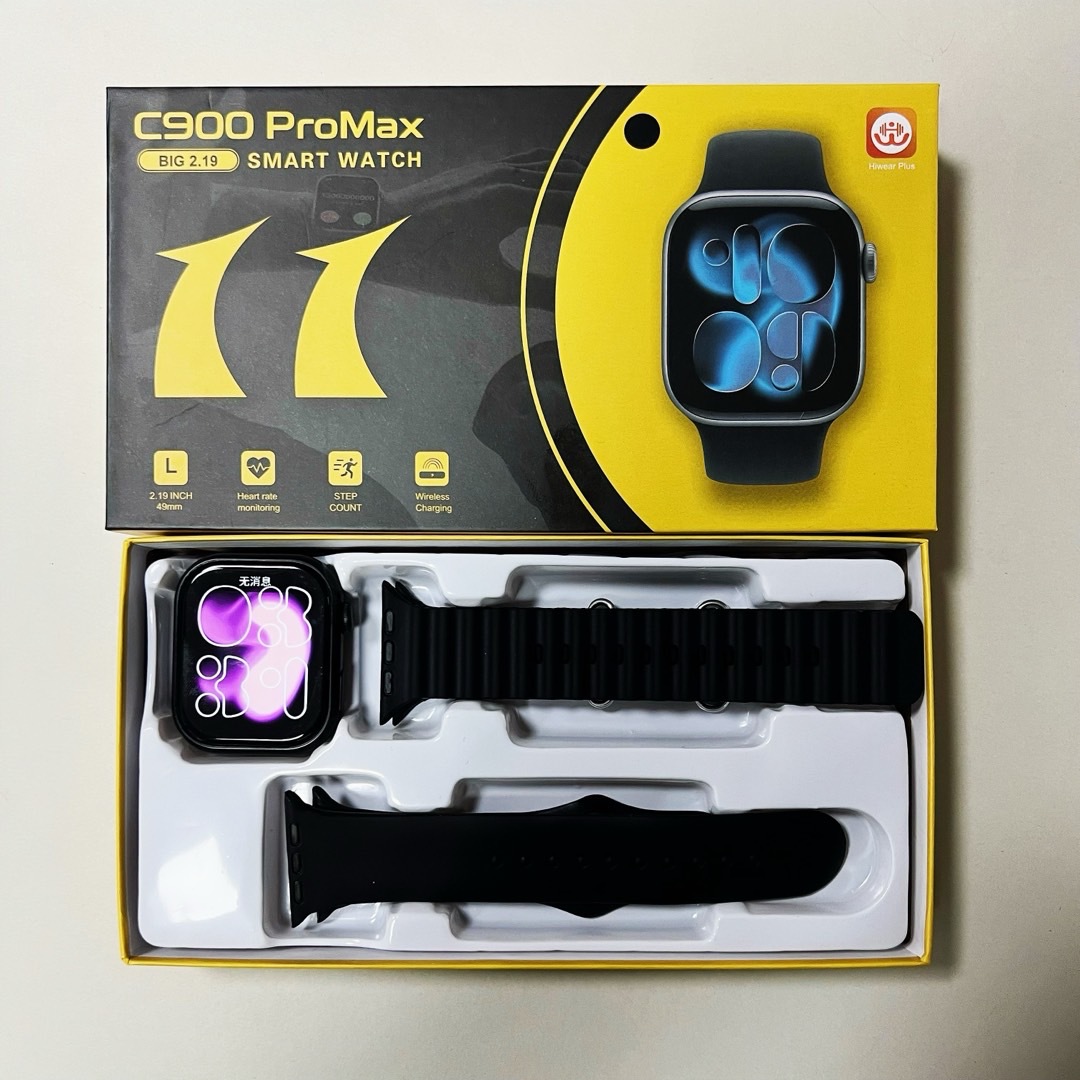 huaqiang north s11pormax smart watch large screen bluetooth calling step counting heart rate cross-border s11 men's and ladies' watches Item Picture