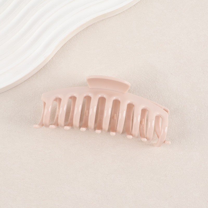 soft rubber shark clip silica gel hairpin hairpin soft anti-collision protection back head clip hair drop-resistant durable hair accessories grip Item Picture