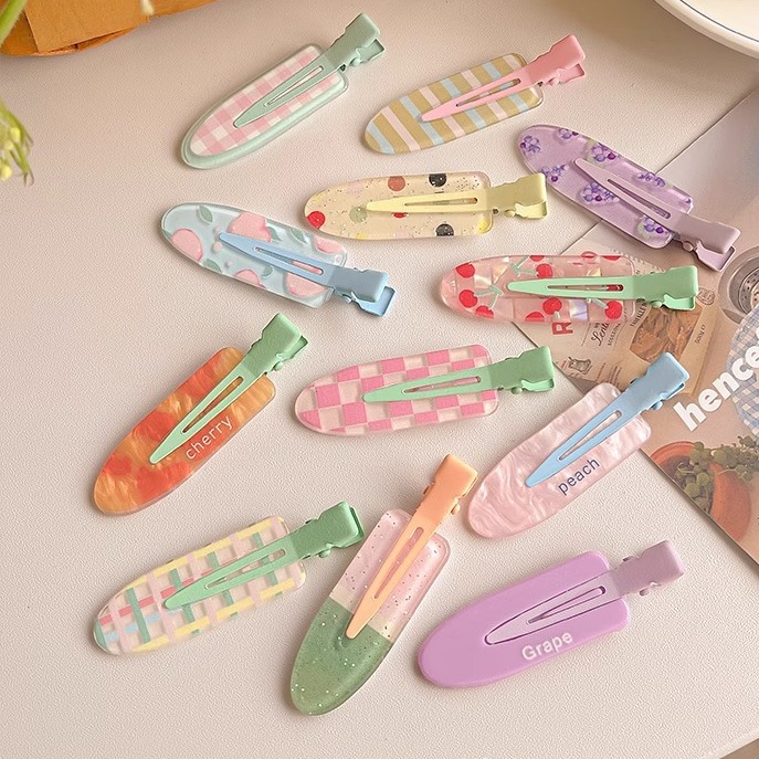 sweet cute juice seamless barrettes female forehead bang clip cosmetic clip ins hairpin broken hair hairpin headwear full figure