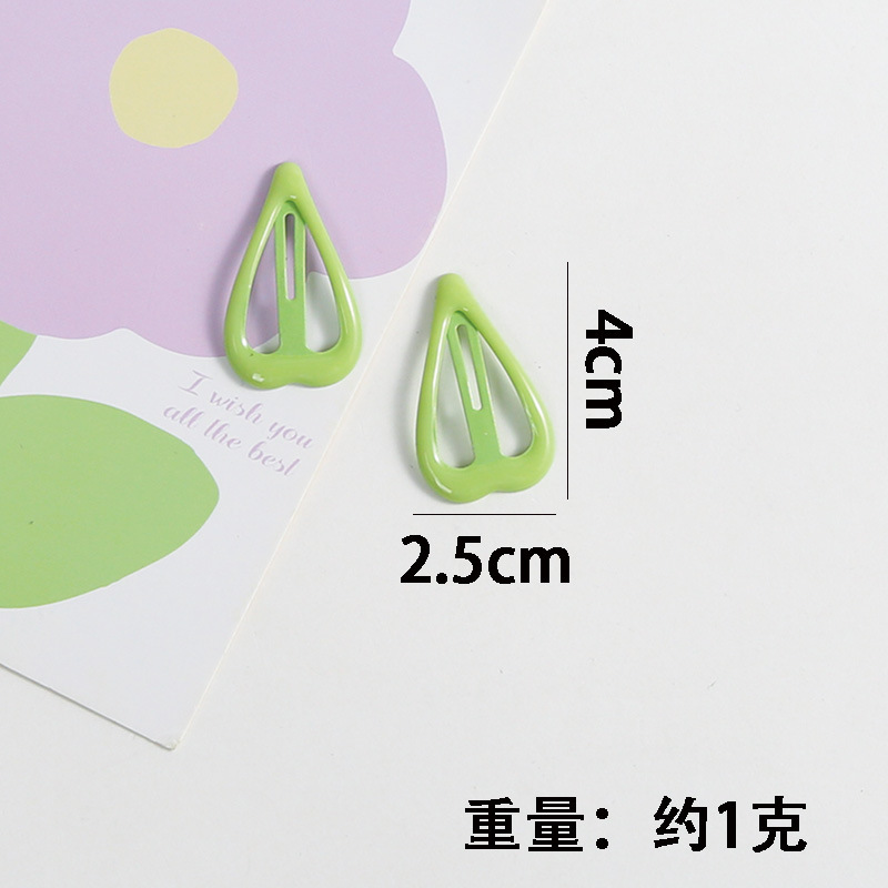 new dopamine children barrettes cute girl color bb clip korean style candy color cropped hair clip barrettes small clip headwear details Picture