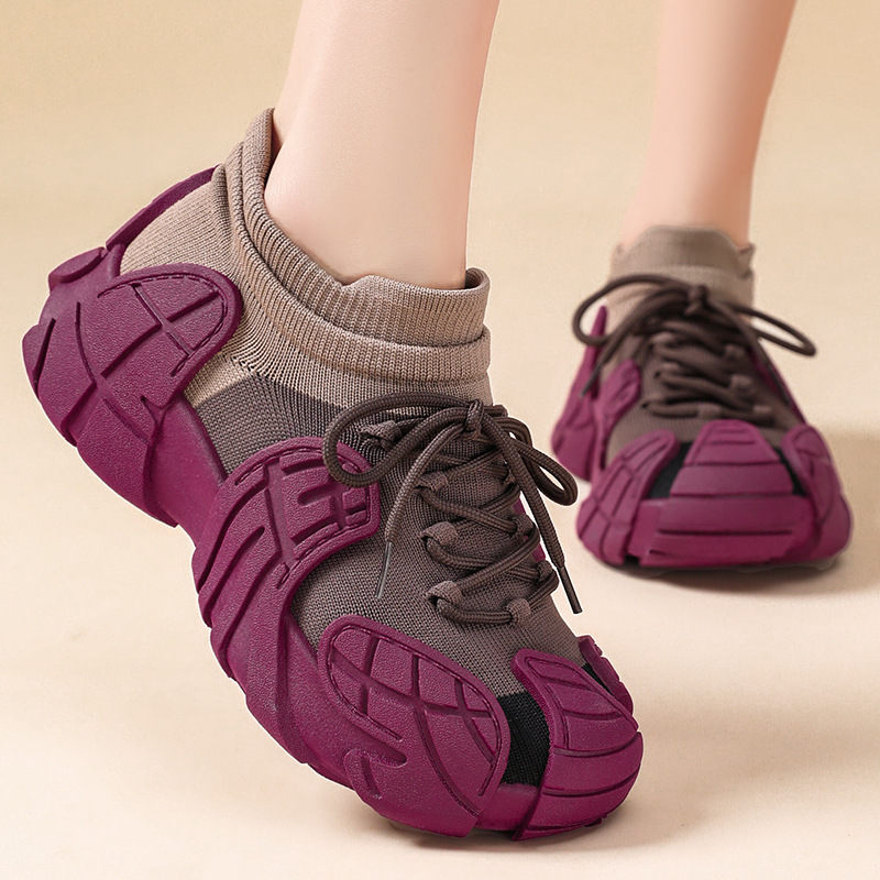 women's sports shoes all-match spring new octopus coconut platform flying woven casual pumps foreign trade large size women's shoes details Picture