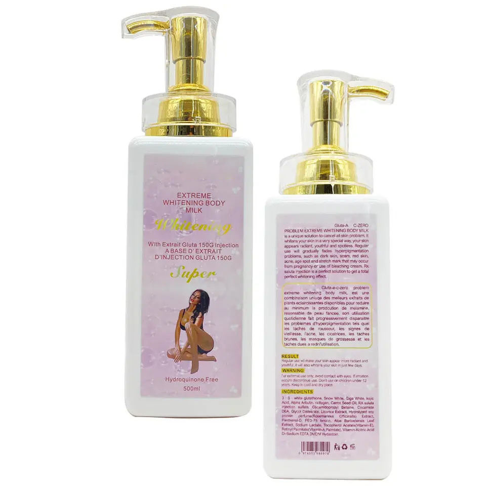 Acceptable Private Label the Best Whitening Body Lotion 