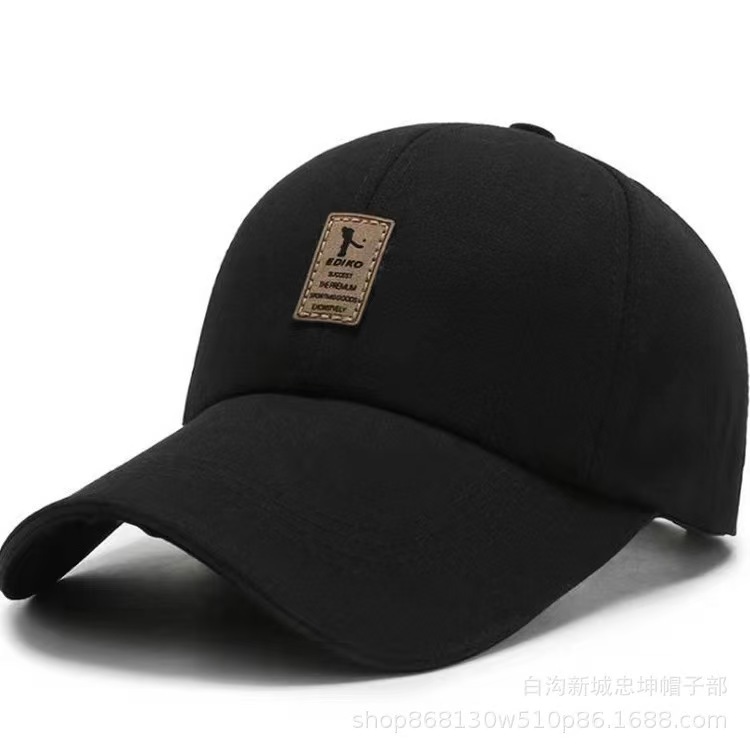 hat men's new style spring and autumn baseball cap canvas peaked cap wholesale outdoor broad-brimmed hat four-season hat leisure wholesale details Picture
