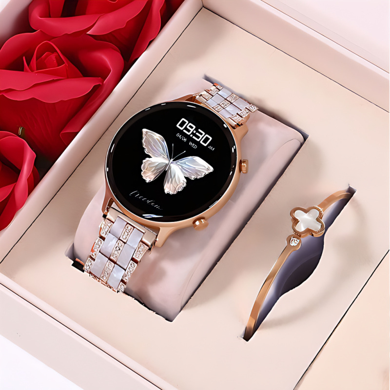 2025 new smart watch women's multi-functional bluetooth calling payment resin combination for valentine's day birthday gift Specification drawing