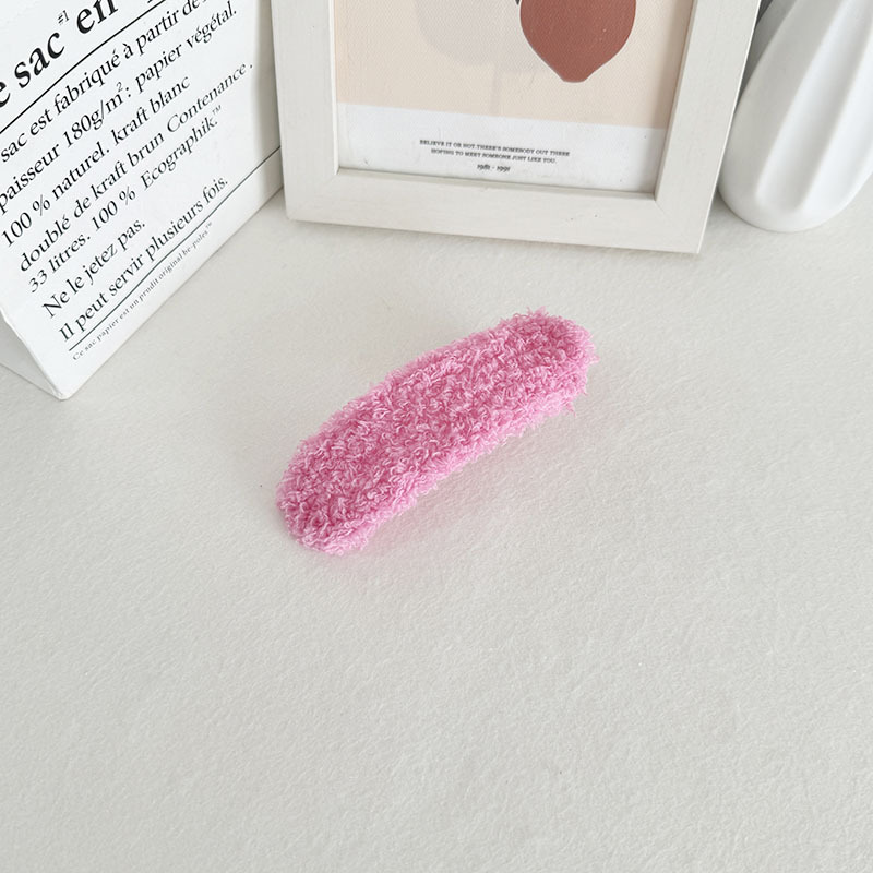 cute plush bear duckbill clip women's large autumn and winter barrettes back head hairpin furry clip high-grade headdress full figure