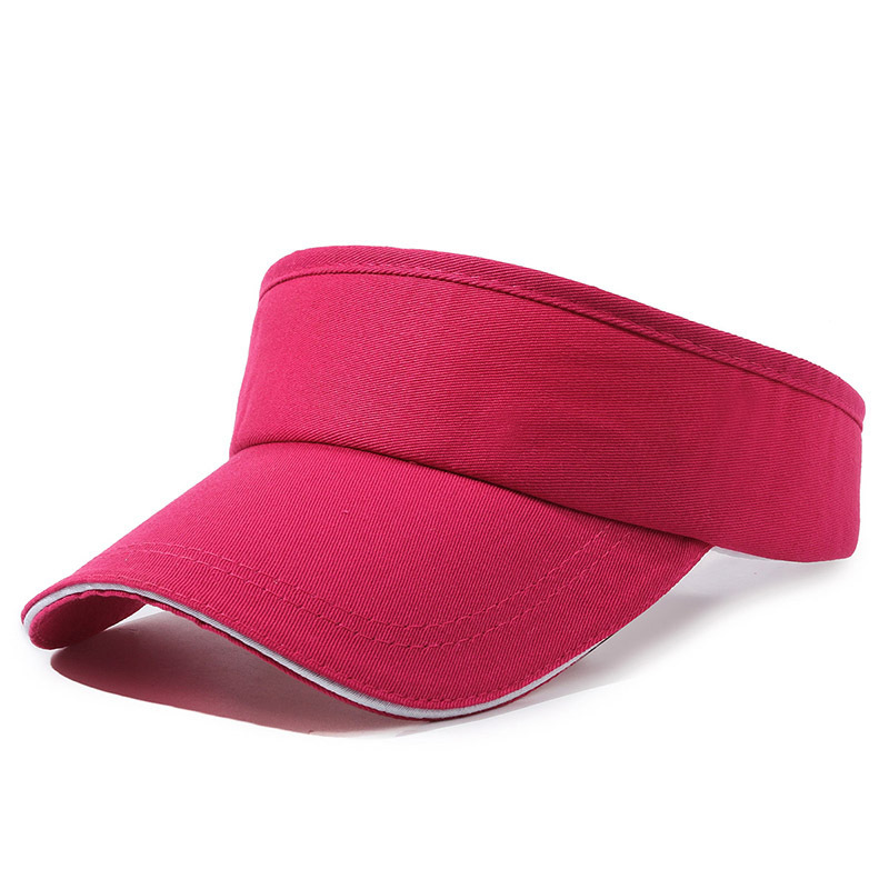 solid color light board topless hat printed logo outdoor sports sun-proof peaked cap summer travel agency advertising hat full figure
